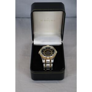Danbury Mint NFL Watch Mens Gold Silver Stainless Steel Water Resistant 100M Box